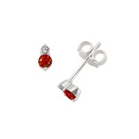 Pendientes Zanette Gioielli Mujer in Oro blanco Rubino OR-2019-16RUBINO - OR-2019-16RUBINO
